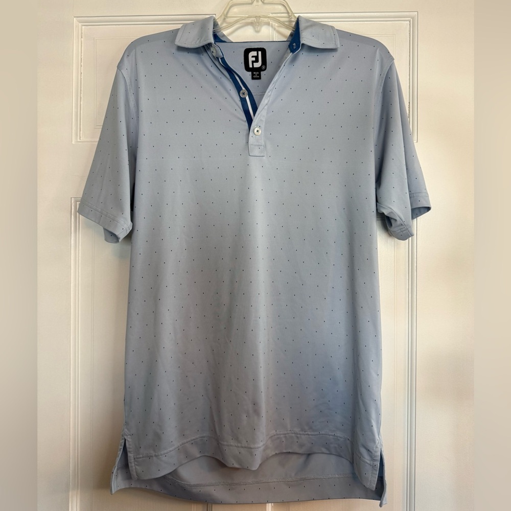 FootJoy Spot Print Lisle Collar Golf Polo